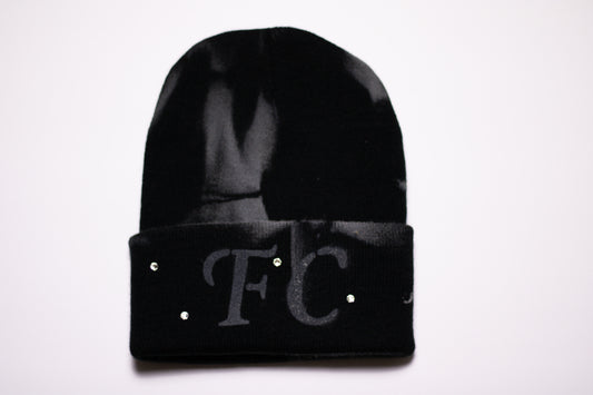 Black Frost Knitted Beanie